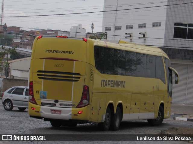 Viação Itapemirim 60027 na cidade de Caruaru, Pernambuco, Brasil, por Lenilson da Silva Pessoa. ID da foto: 10572915.