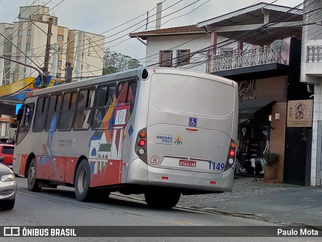 Expresso Auto Bus 1149 na cidade de Ribeirão Pires, São Paulo, Brasil, por Paulo Mota. ID da foto: 10574033.