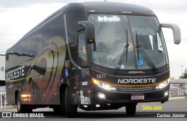 Expresso Nordeste 5671 na cidade de Goiânia, Goiás, Brasil, por Carlos Júnior. ID da foto: 10574536.