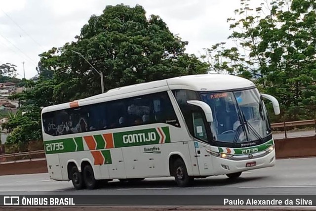 Empresa Gontijo de Transportes 21735 na cidade de Betim, Minas Gerais, Brasil, por Paulo Alexandre da Silva. ID da foto: 10574293.