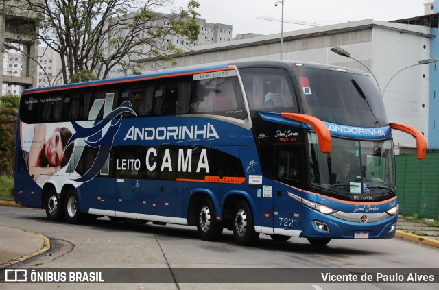 Empresa de Transportes Andorinha 7221 na cidade de São Paulo, São Paulo, Brasil, por Vicente de Paulo Alves. ID da foto: 10575224.