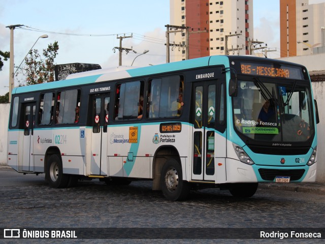 Viação Fortaleza 02214 na cidade de Fortaleza, Ceará, Brasil, por Rodrigo Fonseca. Número da foto: #10573743.