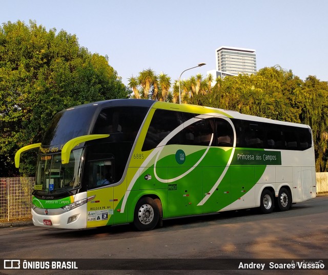 Expresso Princesa dos Campos 6885 na cidade de Curitiba, Paraná, Brasil, por Andrey  Soares Vassão. ID da foto: 10575273.