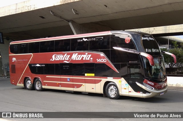 Santa Maria Fretamento e Turismo > Transportes Santa Maria(SP) 1400 na cidade de Belo Horizonte, Minas Gerais, Brasil, por Vicente de Paulo Alves. Número da foto: #10572870.