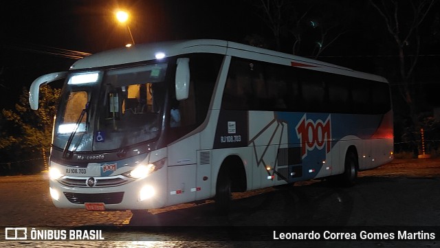 Auto Viação 1001 RJ 108.703 na cidade de Nova Friburgo, Rio de Janeiro, Brasil, por Leonardo Correa Gomes Martins. ID da foto: 10575840.