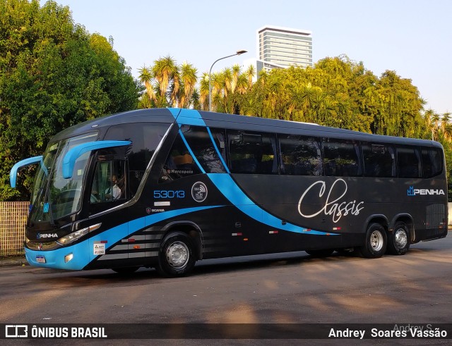 Empresa de Ônibus Nossa Senhora da Penha 53013 na cidade de Curitiba, Paraná, Brasil, por Andrey  Soares Vassão. ID da foto: 10572195.