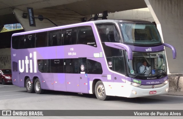 UTIL - União Transporte Interestadual de Luxo 11607 na cidade de Belo Horizonte, Minas Gerais, Brasil, por Vicente de Paulo Alves. Número da foto: #10572891.