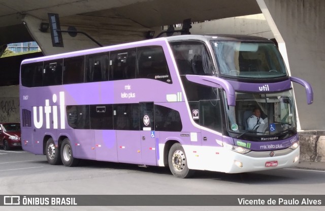 UTIL - União Transporte Interestadual de Luxo 11607 na cidade de Belo Horizonte, Minas Gerais, Brasil, por Vicente de Paulo Alves. ID da foto: 10572891.