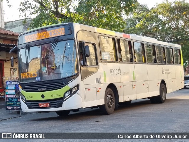 Caprichosa Auto Ônibus B27043 na cidade de Rio de Janeiro, Rio de Janeiro, Brasil, por Carlos Alberto de Oliveira Júnior. ID da foto: 10573602.