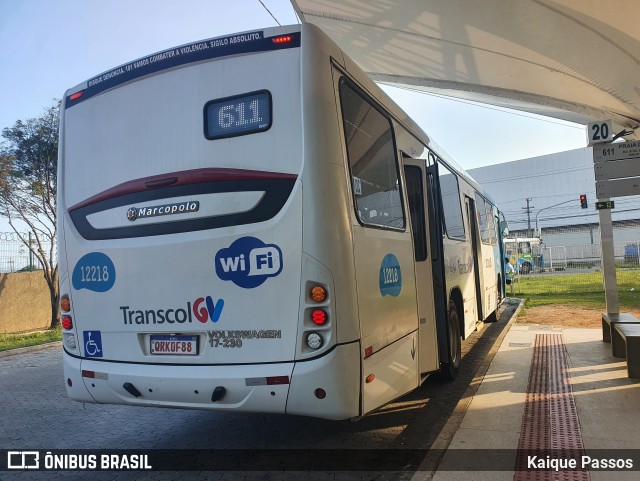 Viação Praia Sol 12218 na cidade de Vila Velha, Espírito Santo, Brasil, por Kaique Passos. Número da foto: #10572538.