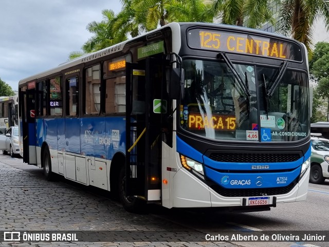 Viação Nossa Senhora das Graças A71514 na cidade de Rio de Janeiro, Rio de Janeiro, Brasil, por Carlos Alberto de Oliveira Júnior. ID da foto: 10573616.