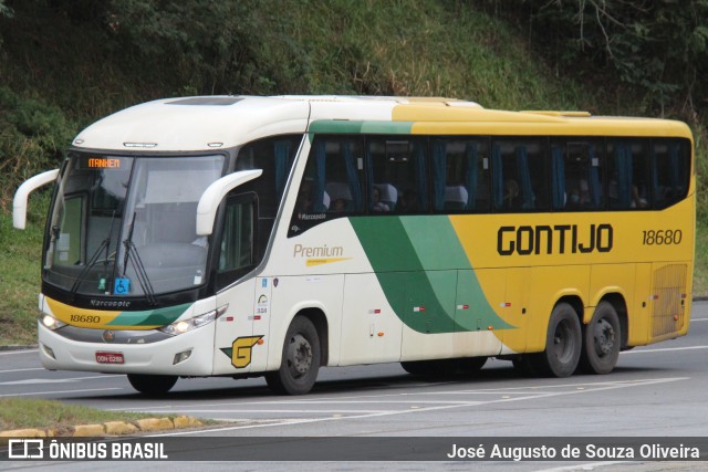 Empresa Gontijo de Transportes 18680 na cidade de Piraí, Rio de Janeiro, Brasil, por José Augusto de Souza Oliveira. ID da foto: 10574278.