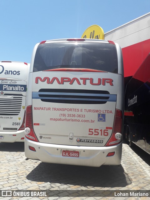 Mapatur Transportes e Turismo 5516 na cidade de Pariquera-Açu, São Paulo, Brasil, por Lohan Mariano. ID da foto: 10577552.