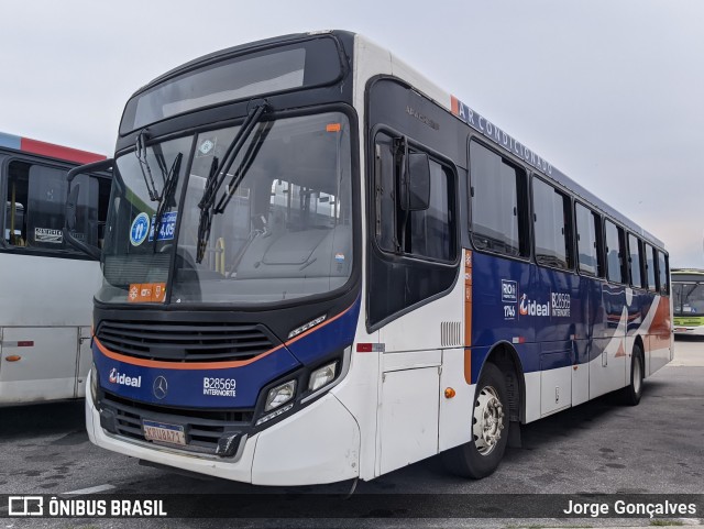 Viação Ideal B28569 na cidade de Rio de Janeiro, Rio de Janeiro, Brasil, por Jorge Gonçalves. ID da foto: 10577304.