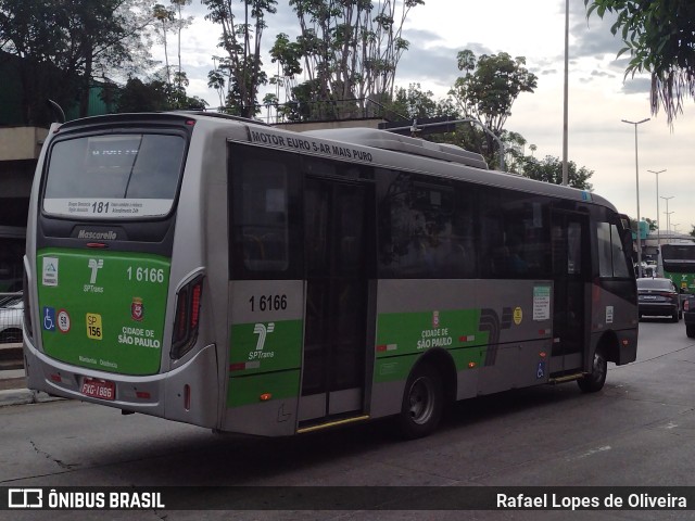 Transcooper > Norte Buss 1 6166 na cidade de São Paulo, São Paulo, Brasil, por Rafael Lopes de Oliveira. Número da foto: #10576320.