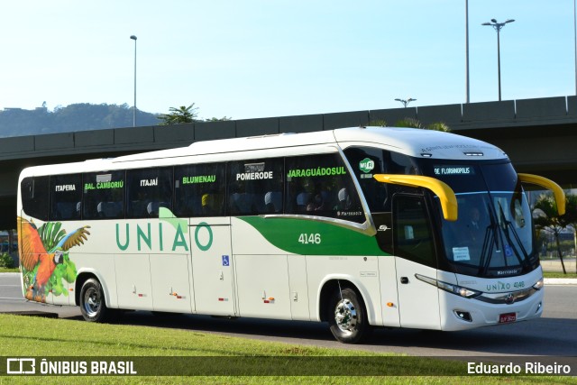 Empresa União de Transportes 4146 na cidade de Florianópolis, Santa Catarina, Brasil, por Eduardo Ribeiro. ID da foto: 10576285.