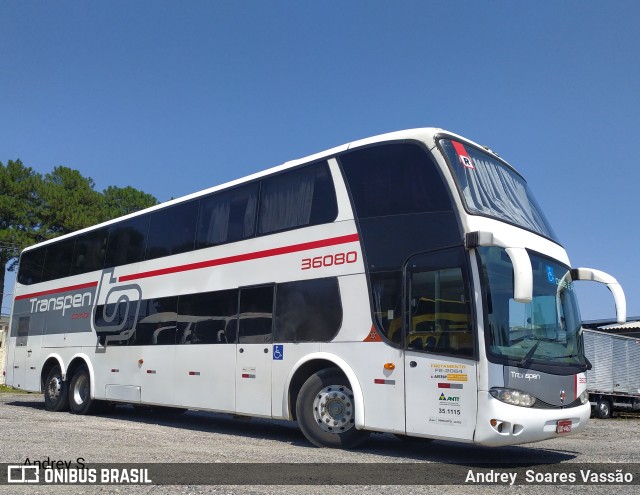 Transpen Transporte Coletivo e Encomendas 36080 na cidade de Curitiba, Paraná, Brasil, por Andrey  Soares Vassão. ID da foto: 10578923.