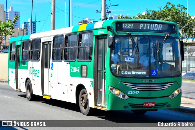 OT Trans - Ótima Salvador Transportes 21047 na cidade de Salvador, Bahia, Brasil, por Eduardo Ribeiro. ID da foto: 10576258.