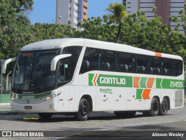 Empresa Gontijo de Transportes 21455 na cidade de Fortaleza, Ceará, Brasil, por Alisson Wesley. ID da foto: 10577300.