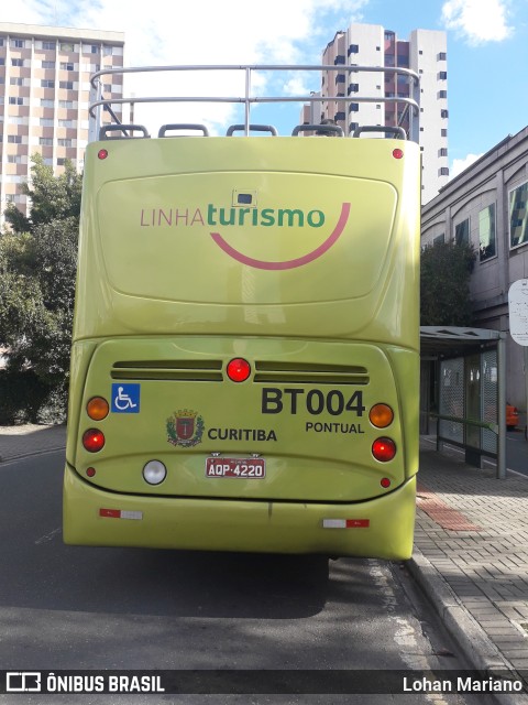 Transporte Coletivo Glória BT004 na cidade de Curitiba, Paraná, Brasil, por Lohan Mariano. Número da foto: #10576234.