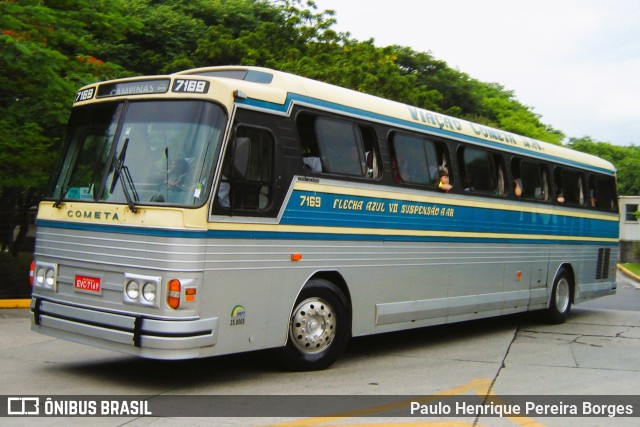 Viação Cometa 7169 na cidade de São Paulo, São Paulo, Brasil, por Paulo Henrique Pereira Borges. ID da foto: 10576279.