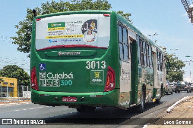 Expresso Caribus Transportes 3013 na cidade de Cuiabá, Mato Grosso, Brasil, por Leon Gomes. Número da foto: #10576627.