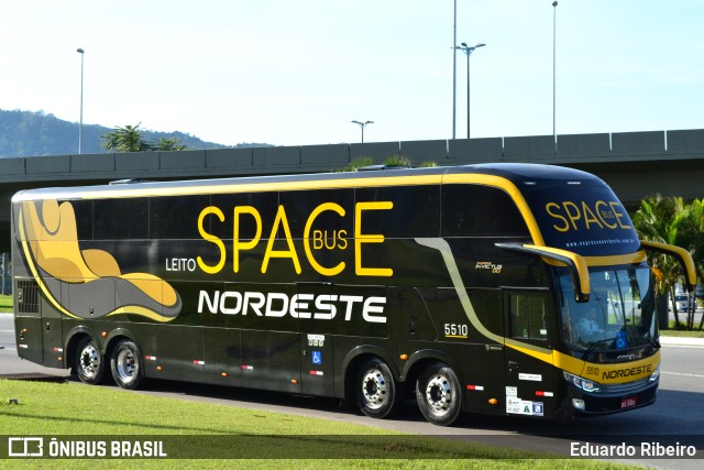 Expresso Nordeste 5510 na cidade de Florianópolis, Santa Catarina, Brasil, por Eduardo Ribeiro. Número da foto: #10578964.