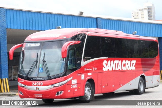 Viação Santa Cruz 24919 na cidade de Pouso Alegre, Minas Gerais, Brasil, por jessé pereira. ID da foto: 10579585.