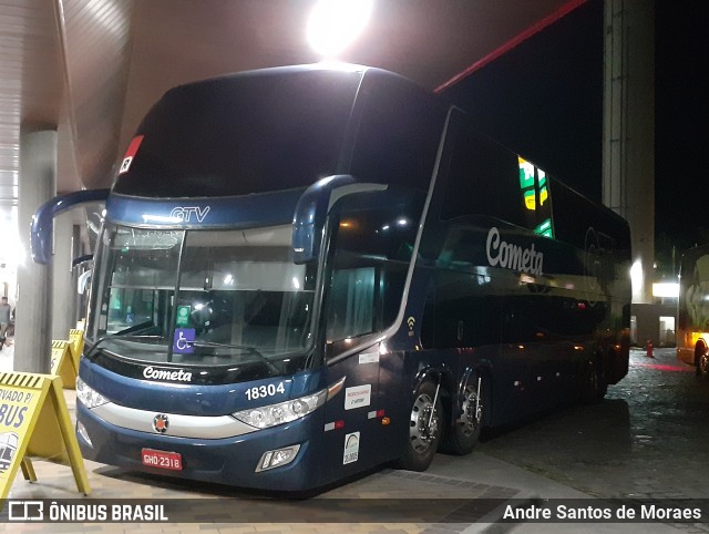 Viação Cometa 18304 na cidade de Registro, São Paulo, Brasil, por Andre Santos de Moraes. Número da foto: #10580636.