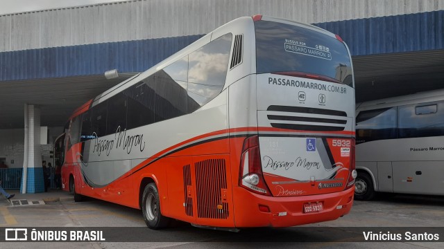 Empresa de Ônibus Pássaro Marron 5932 na cidade de Caraguatatuba, São Paulo, Brasil, por Vinícius Santos. Número da foto: #10580041.
