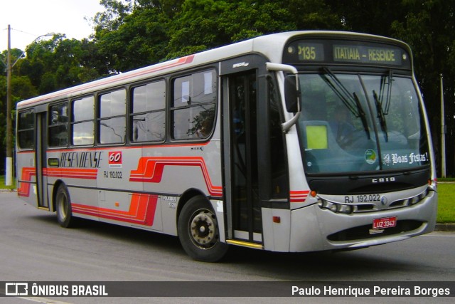 Viação Resendense RJ 192.022 na cidade de Resende, Rio de Janeiro, Brasil, por Paulo Henrique Pereira Borges. Número da foto: #10579512.