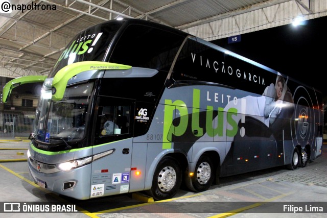 Viação Garcia 88107 na cidade de Balneário Camboriú, Santa Catarina, Brasil, por Filipe Lima. Número da foto: #10581491.