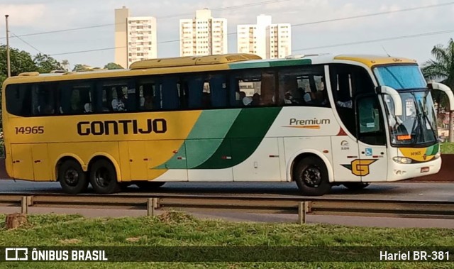 Empresa Gontijo de Transportes 14965 na cidade de Betim, Minas Gerais, Brasil, por Hariel BR-381. ID da foto: 10578986.