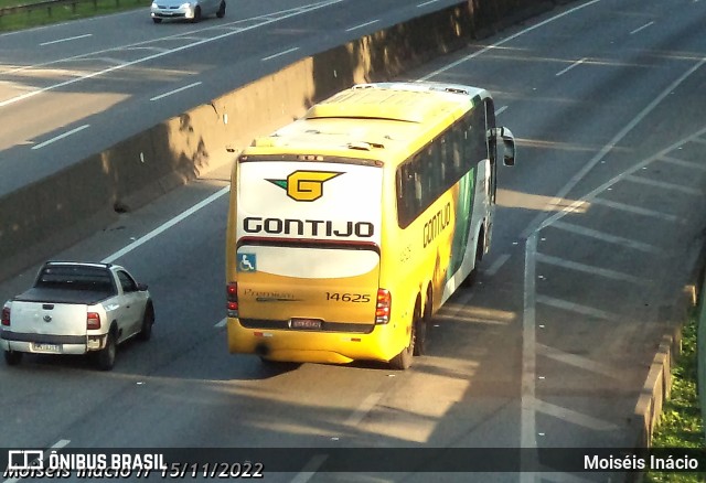 Empresa Gontijo de Transportes 14625 na cidade de Cubatão, São Paulo, Brasil, por Moiséis Inácio. ID da foto: 10579946.