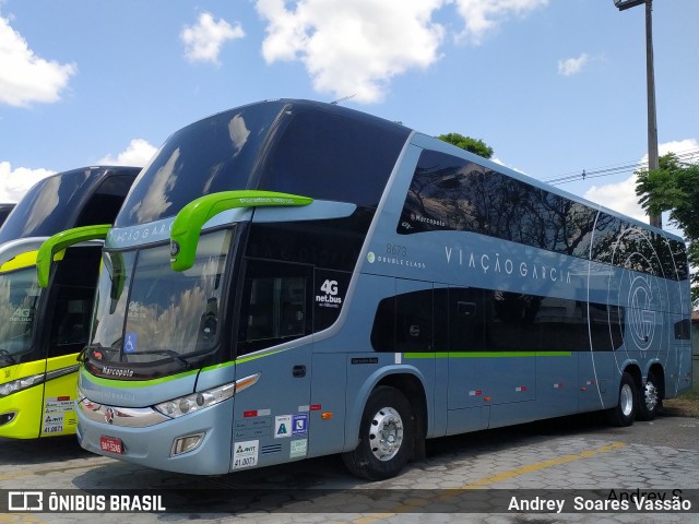 Viação Garcia 8673 na cidade de Curitiba, Paraná, Brasil, por Andrey  Soares Vassão. ID da foto: 10579003.