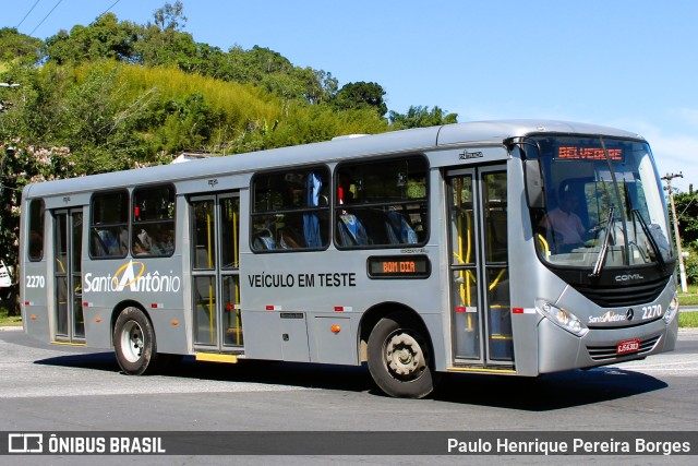 Viação Santo Antônio e Turismo 2270 na cidade de Barra do Piraí, Rio de Janeiro, Brasil, por Paulo Henrique Pereira Borges. ID da foto: 10582589.