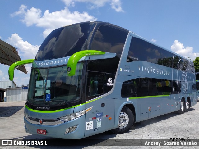Viação Garcia 8703 na cidade de Curitiba, Paraná, Brasil, por Andrey  Soares Vassão. Número da foto: #10582136.