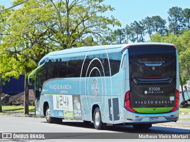 Viação Garcia 82008 na cidade de Joinville, Santa Catarina, Brasil, por Matheus Vieira Mortari. Número da foto: #10583550.
