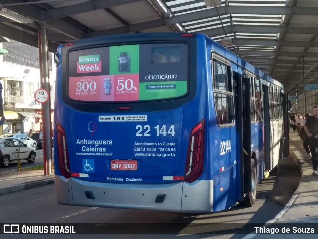 Viação Cidade de Caieiras 22.144 na cidade de Franco da Rocha, São Paulo, Brasil, por Thiago de Souza. Número da foto: #10583239.