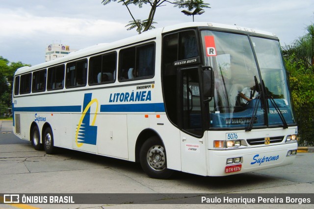 Litorânea Transportes Coletivos 5076 na cidade de São Paulo, São Paulo, Brasil, por Paulo Henrique Pereira Borges. ID da foto: 10582615.