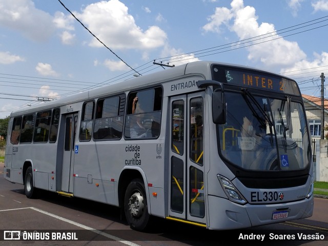 Auto Viação São José dos Pinhais EL330 na cidade de Curitiba, Paraná, Brasil, por Andrey  Soares Vassão. Número da foto: #10583226.