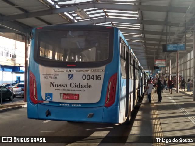 Viação Cidade de Caieiras 00416 na cidade de Franco da Rocha, São Paulo, Brasil, por Thiago de Souza. Número da foto: #10582736.