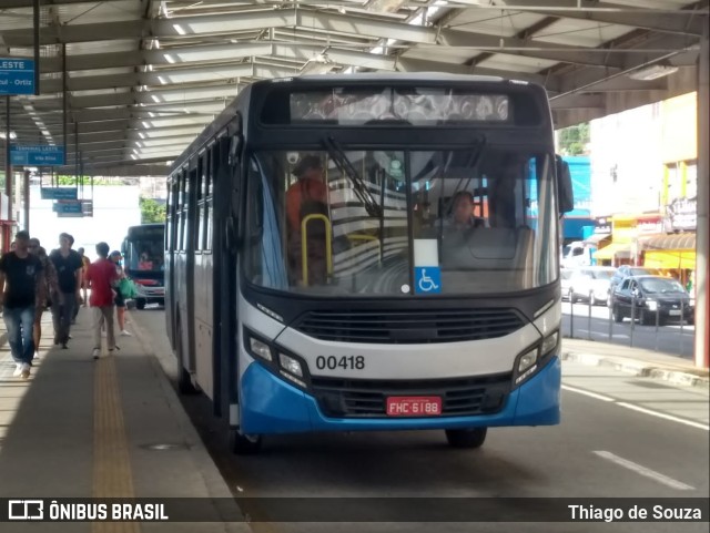 Viação Cidade de Caieiras 00418 na cidade de Franco da Rocha, São Paulo, Brasil, por Thiago de Souza. Número da foto: #10582702.