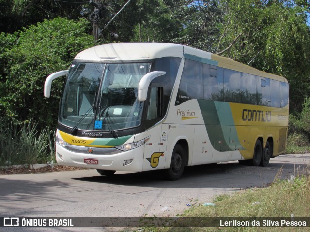 Empresa Gontijo de Transportes 18805 na cidade de Recife, Pernambuco, Brasil, por Lenilson da Silva Pessoa. ID da foto: 10583714.