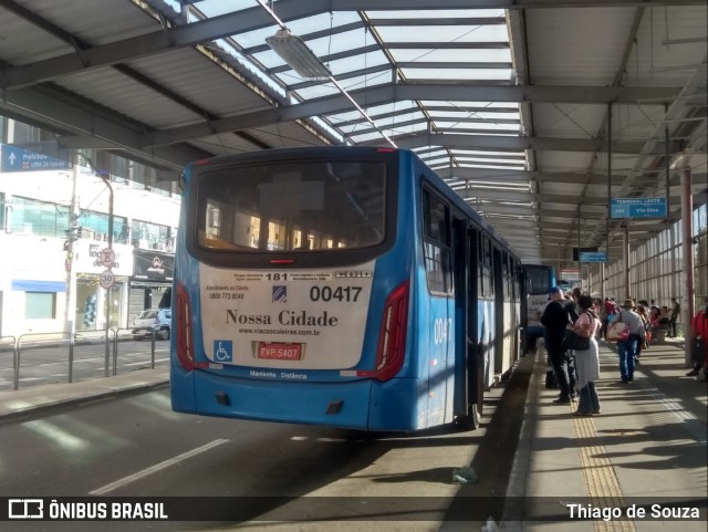 Viação Cidade de Caieiras 00417 na cidade de Franco da Rocha, São Paulo, Brasil, por Thiago de Souza. Número da foto: #10582732.