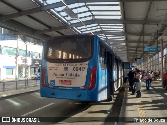 Viação Cidade de Caieiras 00417 na cidade de Franco da Rocha, São Paulo, Brasil, por Thiago de Souza. ID da foto: 10582732.