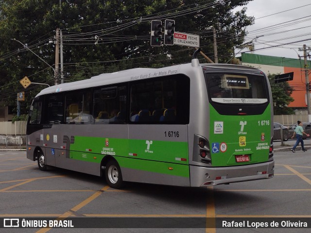 Transcooper > Norte Buss 1 6716 na cidade de São Paulo, São Paulo, Brasil, por Rafael Lopes de Oliveira. ID da foto: 10582841.