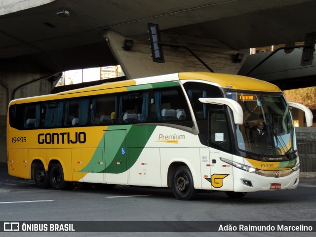 Empresa Gontijo de Transportes 19495 na cidade de Belo Horizonte, Minas Gerais, Brasil, por Adão Raimundo Marcelino. ID da foto: 10583136.