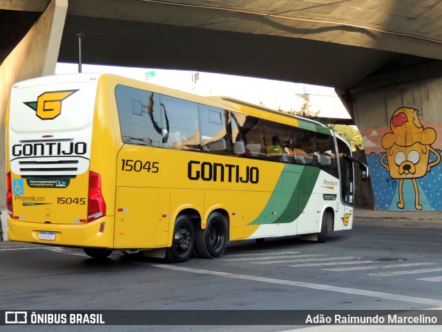 Empresa Gontijo de Transportes 15045 na cidade de Belo Horizonte, Minas Gerais, Brasil, por Adão Raimundo Marcelino. ID da foto: 10583077.