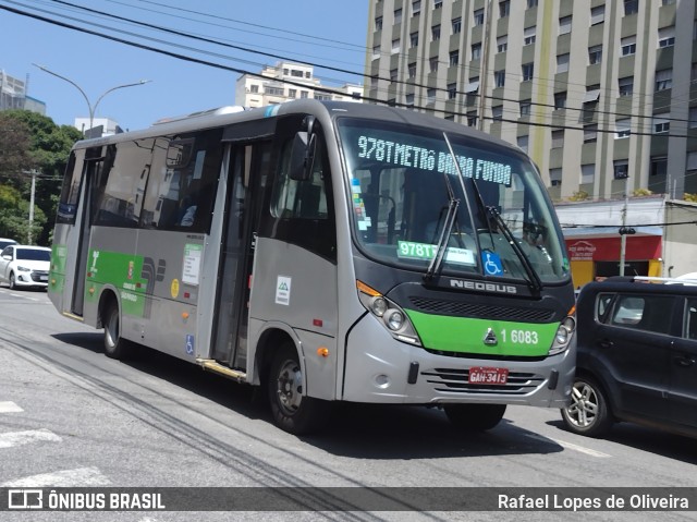 Transcooper > Norte Buss 1 6083 na cidade de São Paulo, São Paulo, Brasil, por Rafael Lopes de Oliveira. ID da foto: 10582799.